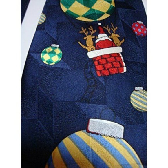NWT American Greetings 100% Silk Neck Tie Novelty NeckTie‎ 2002 Santa Christmas - Picture 6 of 9